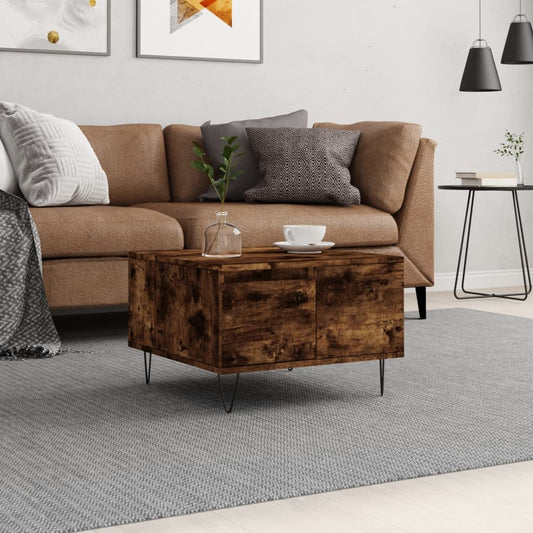 Couchtisch Räuchereiche 55x55x36,5 cm Holzwerkstoff - Pazzar.ch