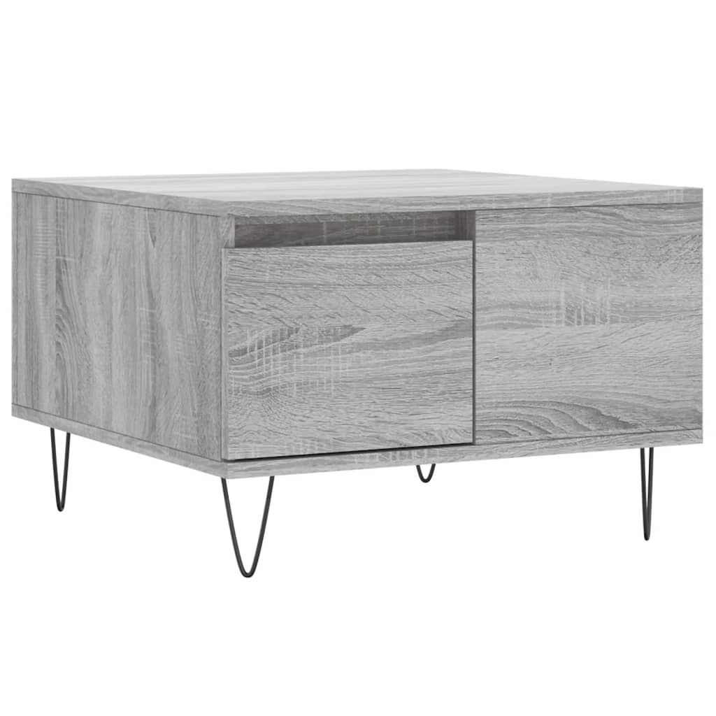 Couchtisch Grau Sonoma 55x55x36,5 cm Holzwerkstoff - Pazzar.ch