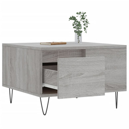 Couchtisch Grau Sonoma 55x55x36,5 cm Holzwerkstoff - Pazzar.ch