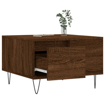 Couchtisch Braun Eichen-Optik 55x55x36,5 cm Holzwerkstoff - Pazzar.ch