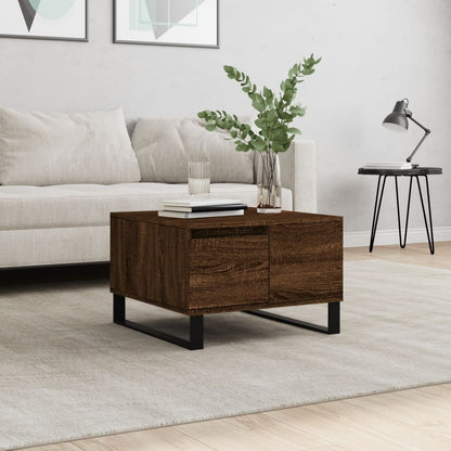 Couchtisch Braun Eichen-Optik 55x55x36,5 cm Holzwerkstoff - Pazzar.ch