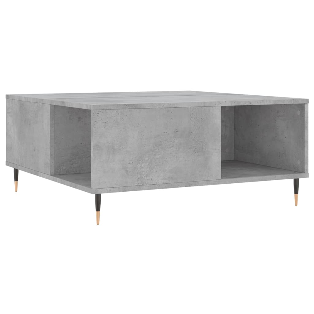 Couchtisch Betongrau 80x80x36,5 cm Holzwerkstoff - Pazzar.ch
