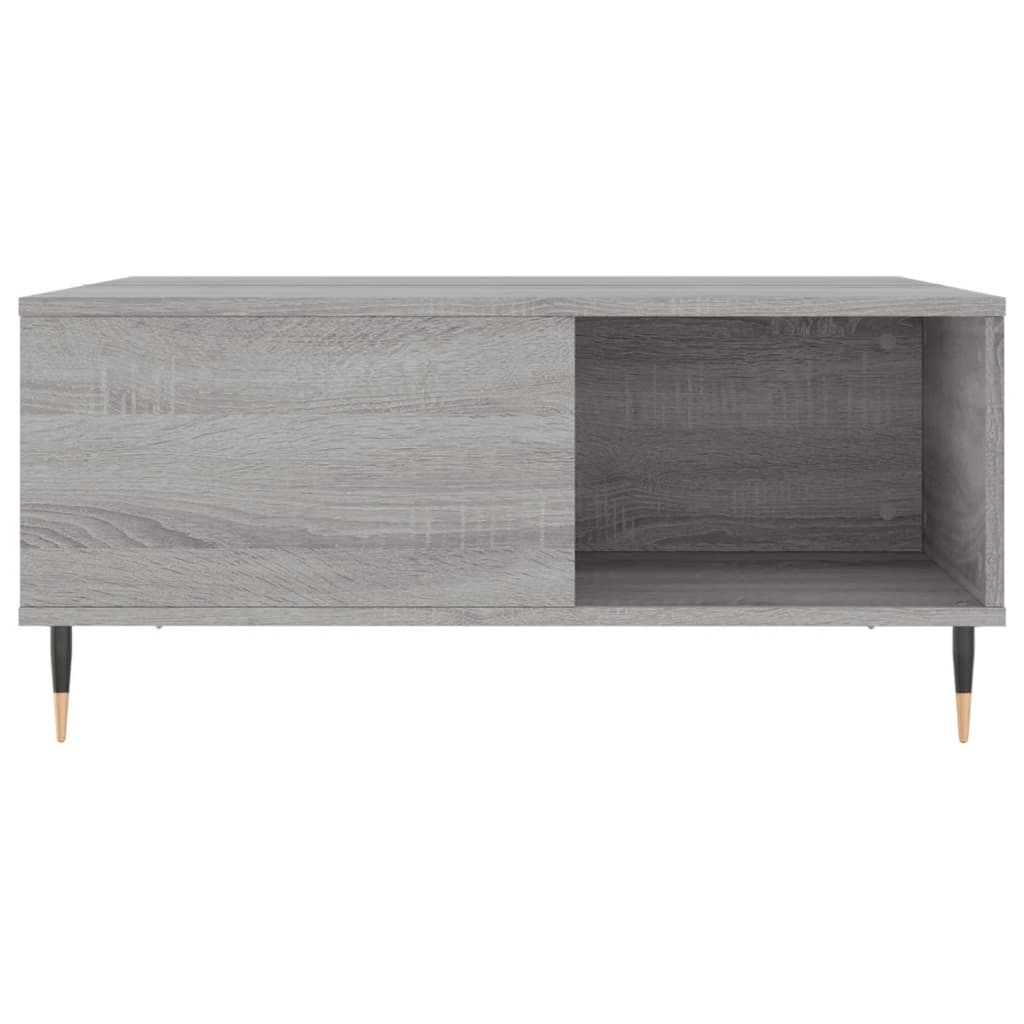 Couchtisch Grau Sonoma 80x80x36,5 cm Holzwerkstoff - Pazzar.ch