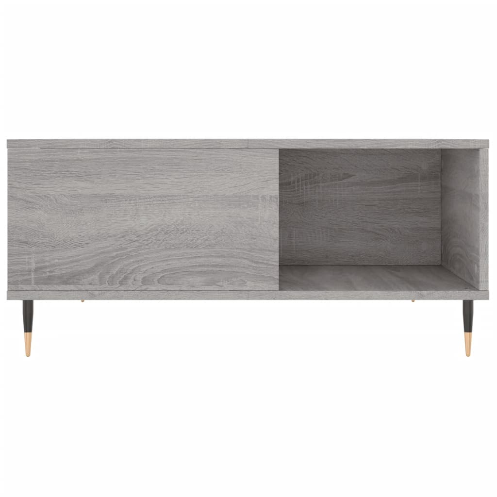 Couchtisch Grau Sonoma 80x80x36,5 cm Holzwerkstoff - Pazzar.ch