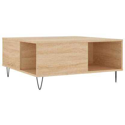 Couchtisch Sonoma-Eiche 80x80x36,5 cm Holzwerkstoff - Pazzar.ch