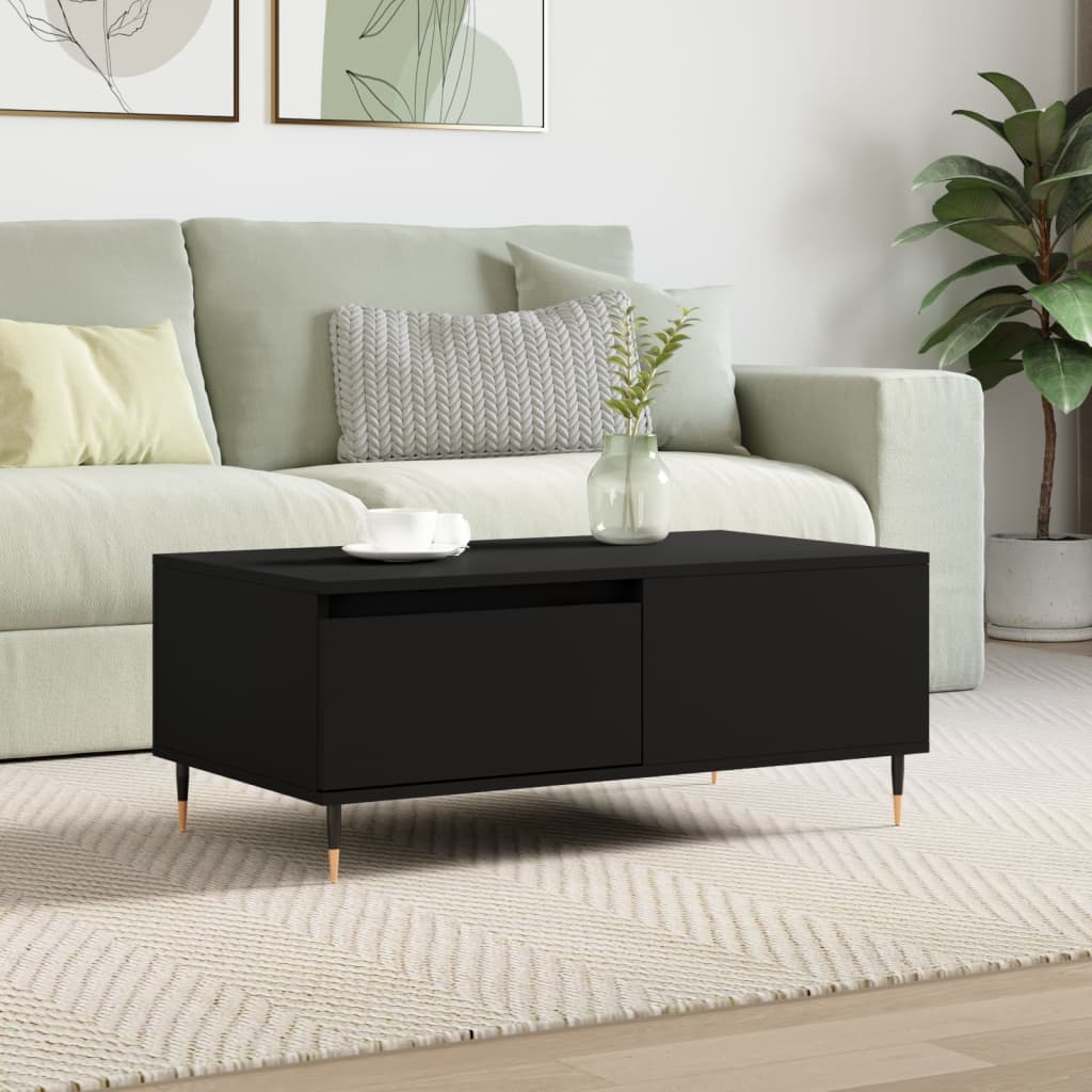Couchtisch Schwarz 90x50x36,5 cm Holzwerkstoff - Pazzar.ch