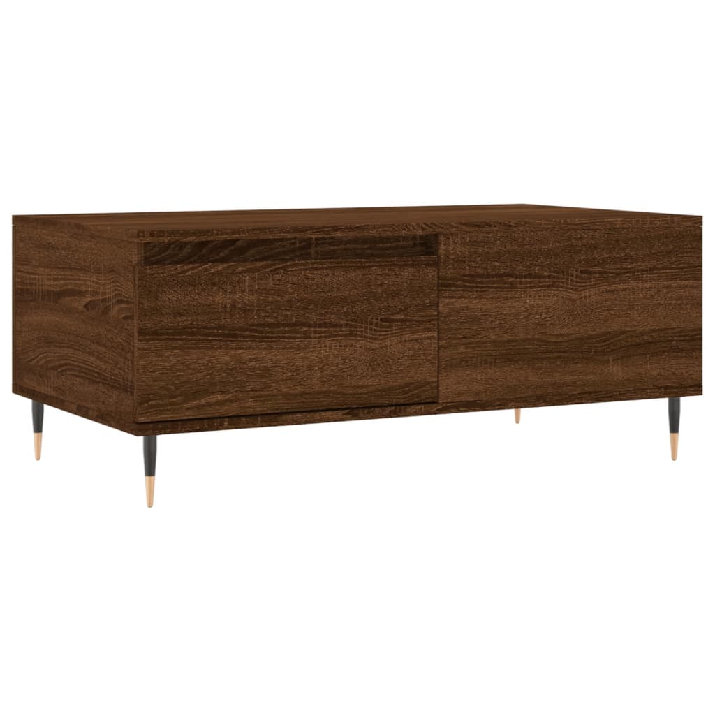 Couchtisch Braun Eichen-Optik 90x50x36,5 cm Holzwerkstoff - Pazzar.ch