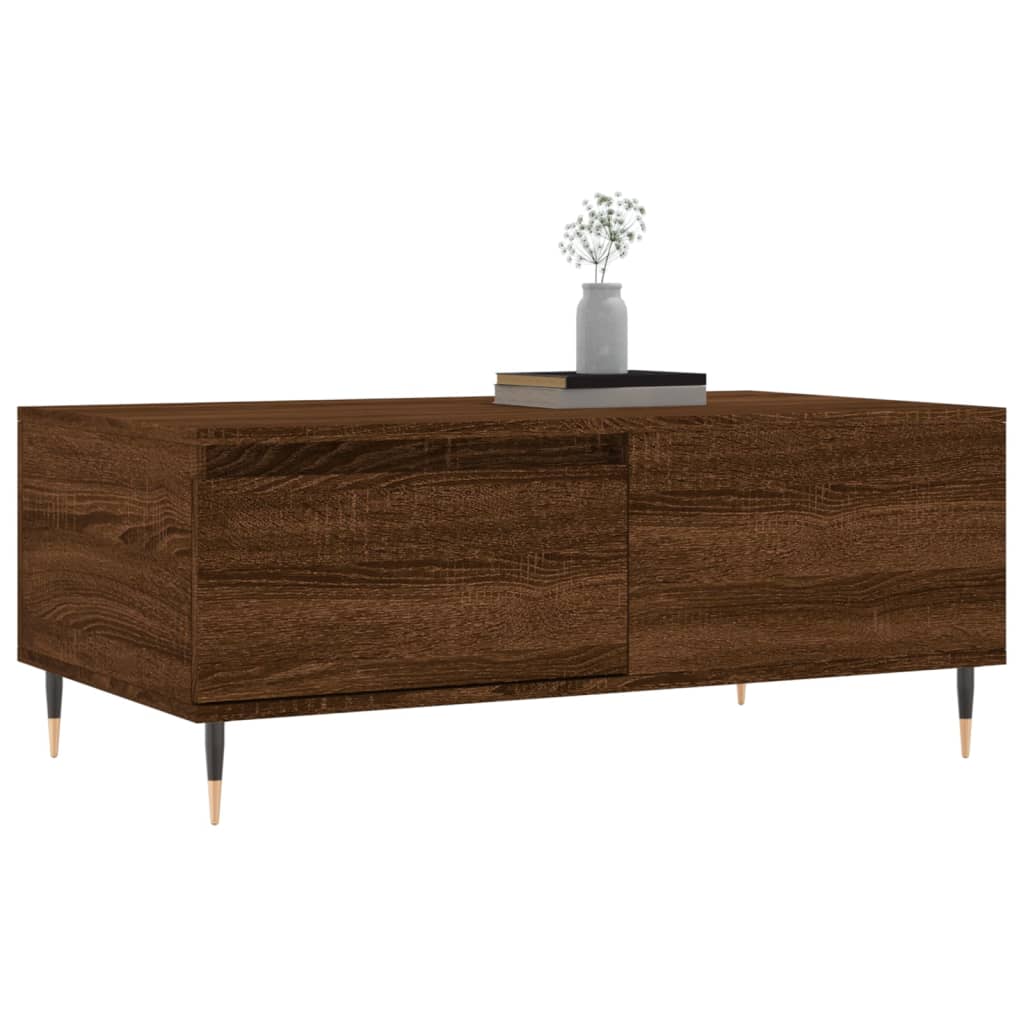 Couchtisch Braun Eichen-Optik 90x50x36,5 cm Holzwerkstoff - Pazzar.ch