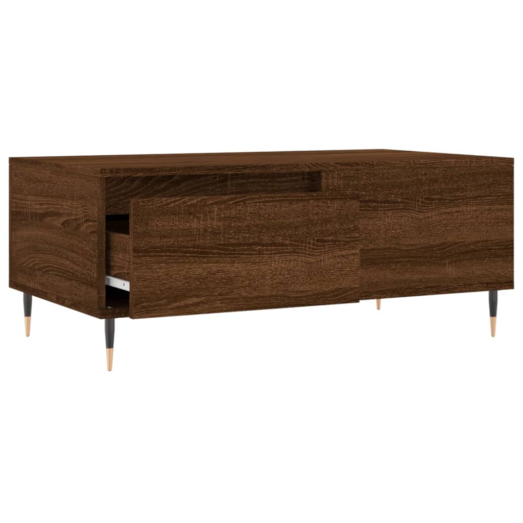 Couchtisch Braun Eichen-Optik 90x50x36,5 cm Holzwerkstoff - Pazzar.ch