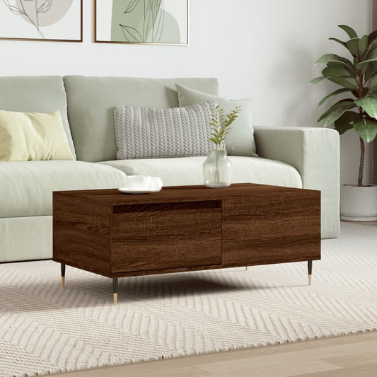 Couchtisch Braun Eichen-Optik 90x50x36,5 cm Holzwerkstoff - Pazzar.ch