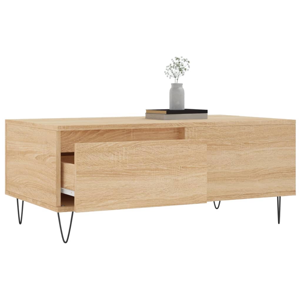 Couchtisch Sonoma-Eiche 90x50x36,5 cm Holzwerkstoff - Pazzar.ch