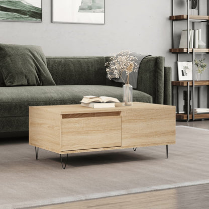 Couchtisch Sonoma-Eiche 90x50x36,5 cm Holzwerkstoff - Pazzar.ch