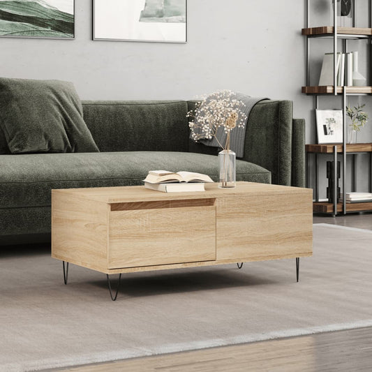 Couchtisch Sonoma-Eiche 90x50x36,5 cm Holzwerkstoff - Pazzar.ch
