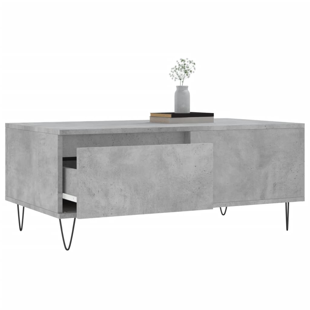 Couchtisch Betongrau 90x50x36,5 cm Holzwerkstoff - Pazzar.ch