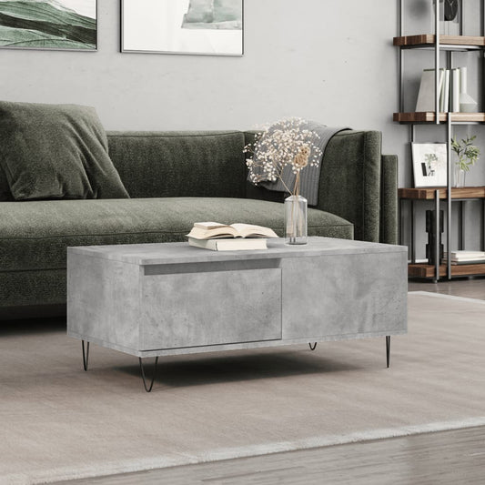 Couchtisch Betongrau 90x50x36,5 cm Holzwerkstoff - Pazzar.ch