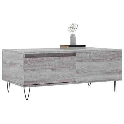 Couchtisch Grau Sonoma 90x50x36,5 cm Holzwerkstoff - Pazzar.ch