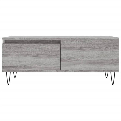 Couchtisch Grau Sonoma 90x50x36,5 cm Holzwerkstoff - Pazzar.ch