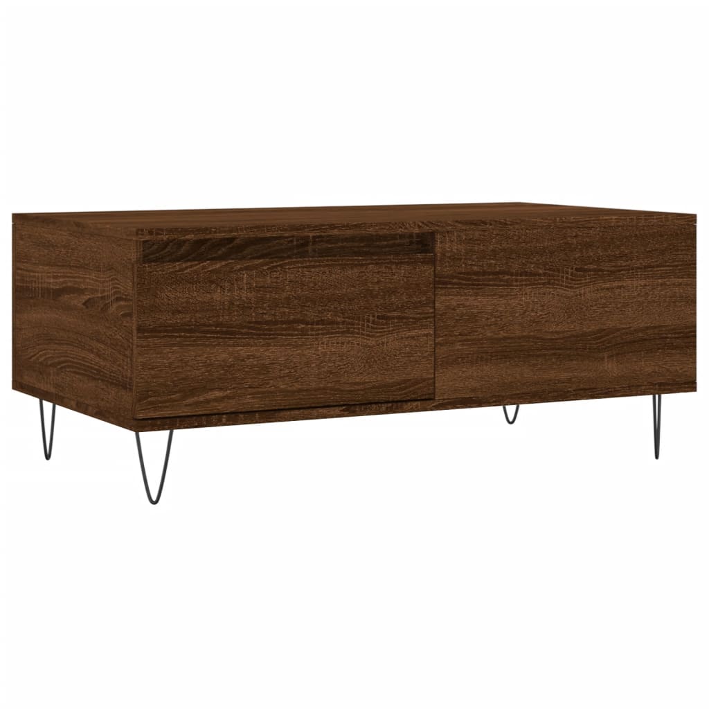 Couchtisch Braun Eichen-Optik 90x50x36,5 cm Holzwerkstoff - Pazzar.ch