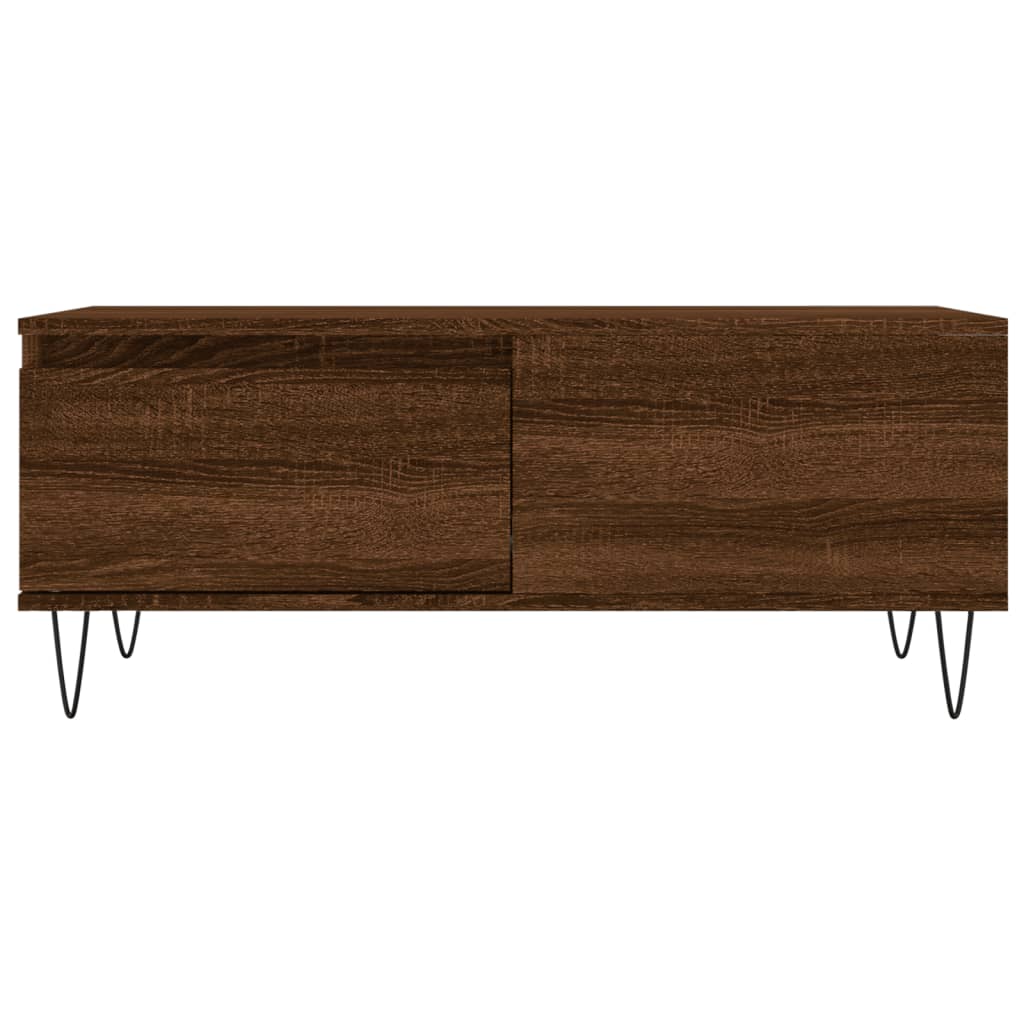 Couchtisch Braun Eichen-Optik 90x50x36,5 cm Holzwerkstoff - Pazzar.ch