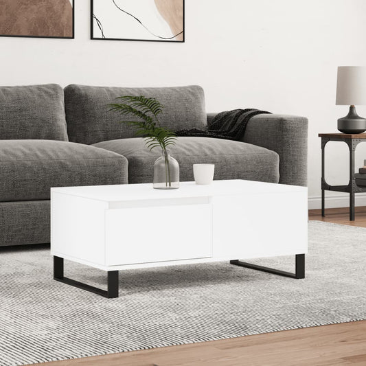Couchtisch Weiß 90x50x36,5 cm Holzwerkstoff - Pazzar.ch