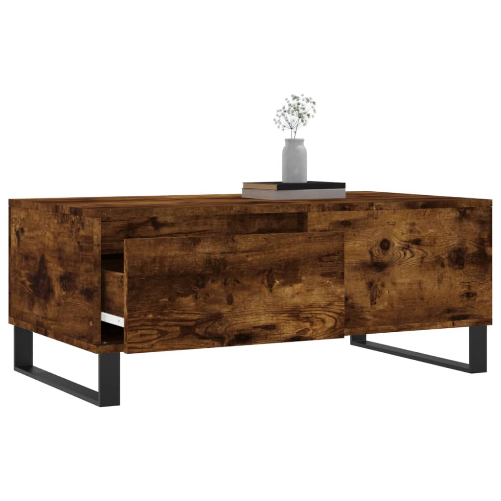 Couchtisch Räuchereiche 90x50x36,5 cm Holzwerkstoff - Pazzar.ch