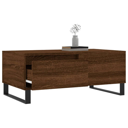 Couchtisch Braun Eichen-Optik 90x50x36,5 cm Holzwerkstoff - Pazzar.ch