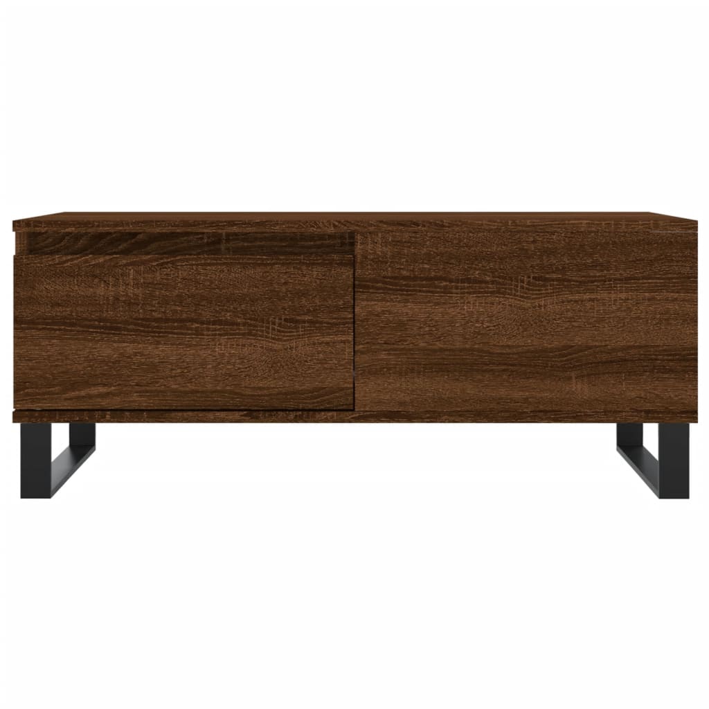 Couchtisch Braun Eichen-Optik 90x50x36,5 cm Holzwerkstoff - Pazzar.ch