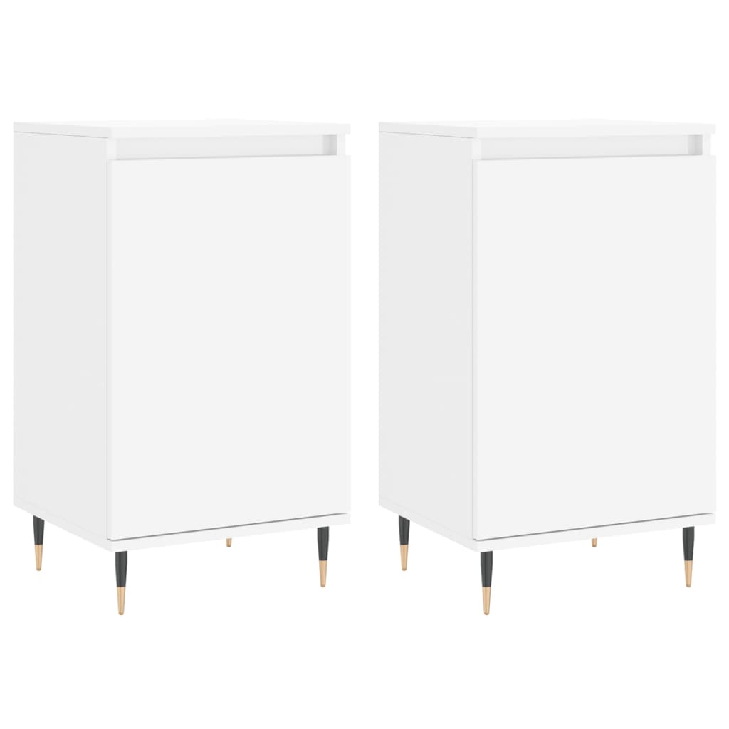 Sideboards 2 Stk. Weiß 40x35x70 cm Holzwerkstoff - Pazzar.ch