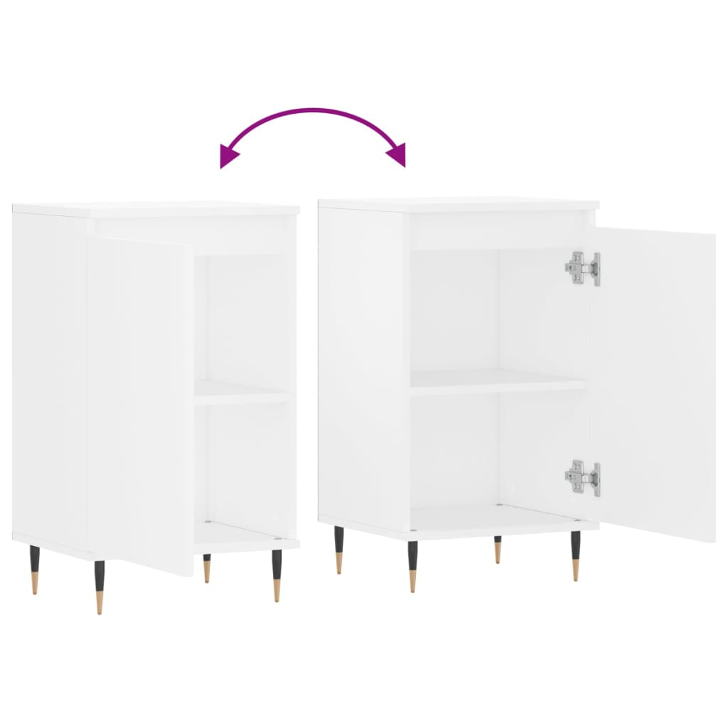 Sideboards 2 Stk. Weiß 40x35x70 cm Holzwerkstoff - Pazzar.ch