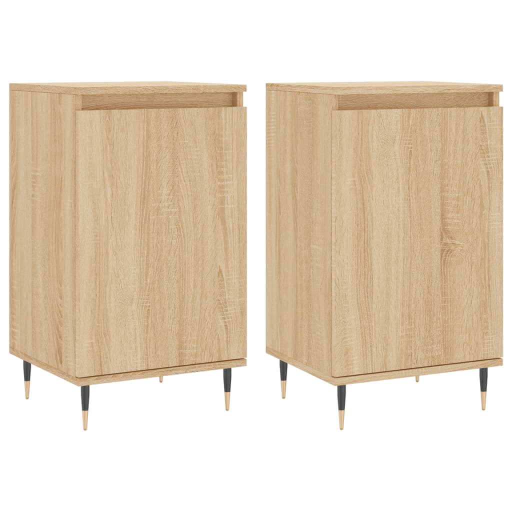 Sideboards 2 Stk. Sonoma-Eiche 40x35x70 cm Holzwerkstoff - Pazzar.ch
