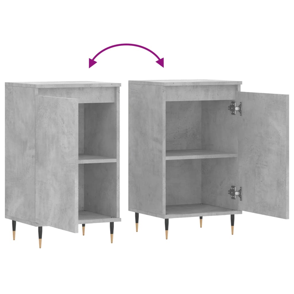 Sideboard Betongrau 40x35x70 cm Holzwerkstoff - Pazzar.ch