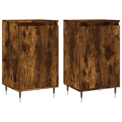 Sideboards 2 Stk. Räuchereiche 40x35x70 cm Holzwerkstoff - Pazzar.ch