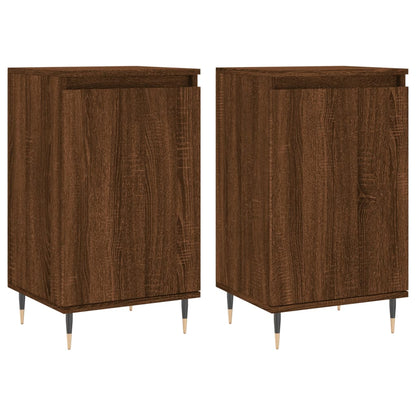 Sideboards 2 Stk. Braun Eichen-Optik 40x35x70 cm Holzwerkstoff - Pazzar.ch