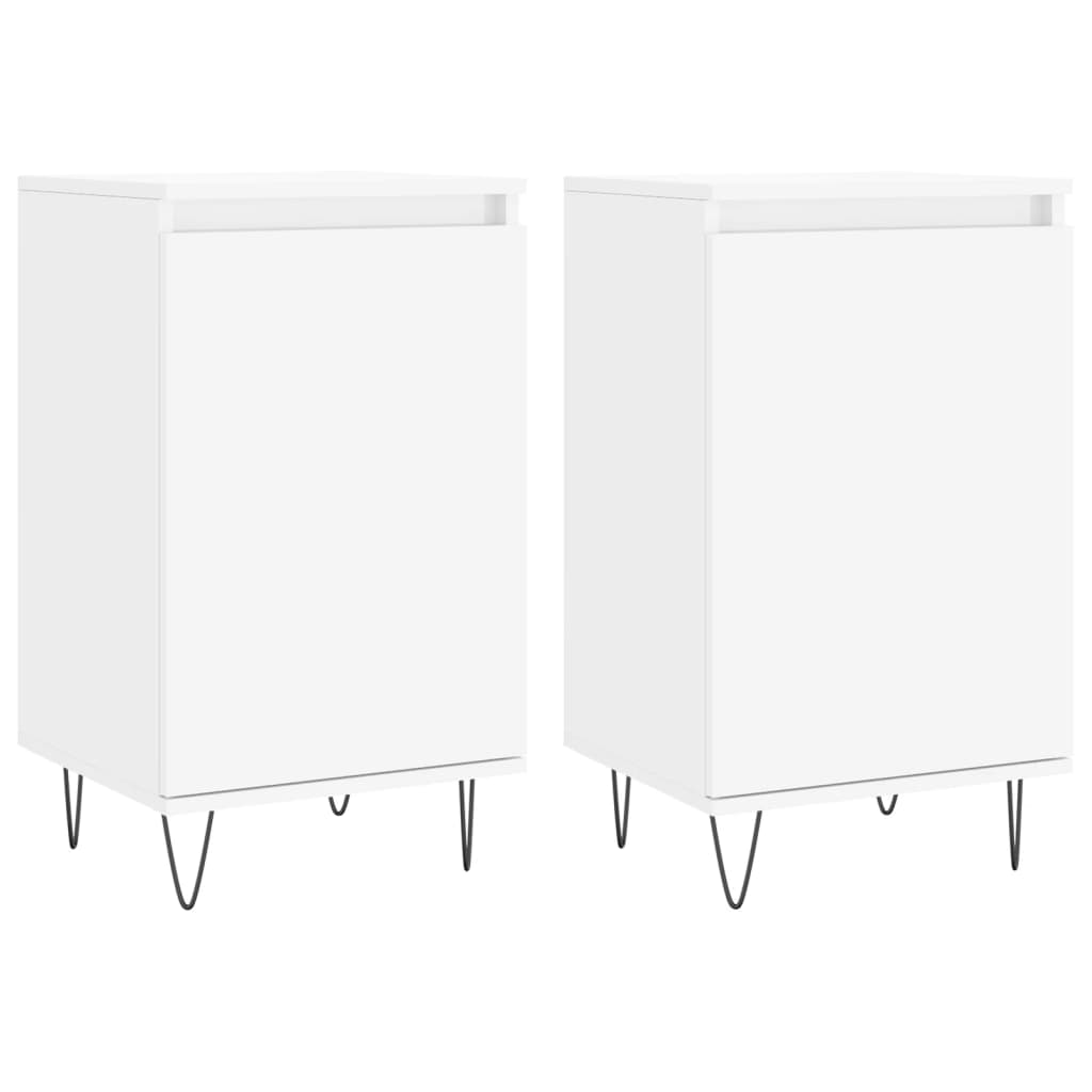 Sideboards 2 Stk. Weiß 40x35x70 cm Holzwerkstoff - Pazzar.ch
