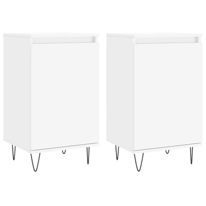 Sideboards 2 Stk. Weiß 40x35x70 cm Holzwerkstoff - Pazzar.ch