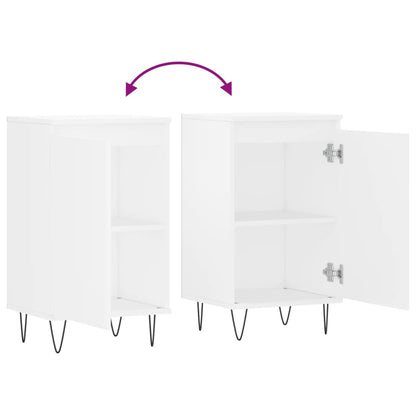 Sideboards 2 Stk. Weiß 40x35x70 cm Holzwerkstoff - Pazzar.ch