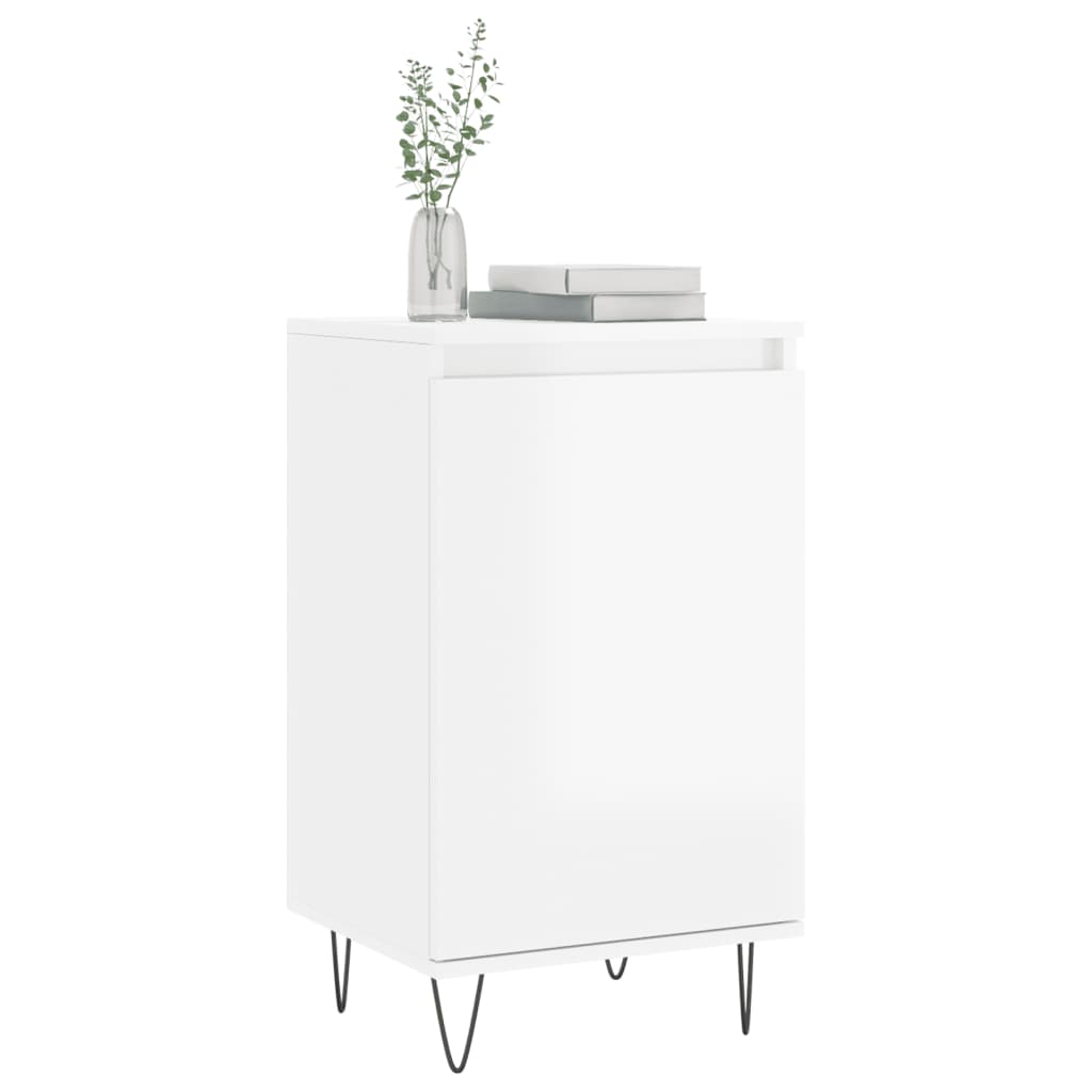Sideboards 2 Stk. Hochglanz-Weiß 40x35x70 cm Holzwerkstoff - Pazzar.ch