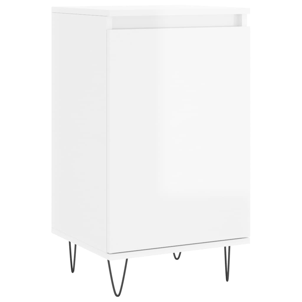 Sideboards 2 Stk. Hochglanz-Weiß 40x35x70 cm Holzwerkstoff - Pazzar.ch