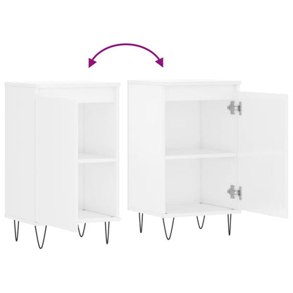 Sideboards 2 Stk. Hochglanz-Weiß 40x35x70 cm Holzwerkstoff - Pazzar.ch