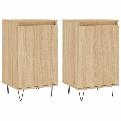 Sideboards 2 Stk. Sonoma-Eiche 40x35x70 cm Holzwerkstoff - Pazzar.ch