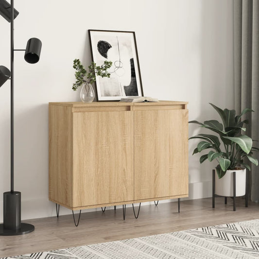 Sideboards 2 Stk. Sonoma-Eiche 40x35x70 cm Holzwerkstoff - Pazzar.ch