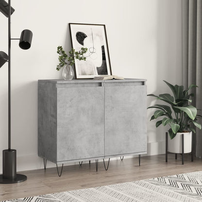 Sideboards 2 Stk. Betongrau 40x35x70 cm Holzwerkstoff - Pazzar.ch