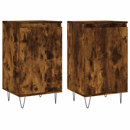 Sideboards 2 Stk. Räuchereiche 40x35x70 cm Holzwerkstoff - Pazzar.ch