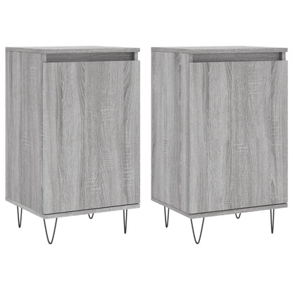 Sideboards 2 Stk. Grau Sonoma 40x35x70 cm Holzwerkstoff - Pazzar.ch