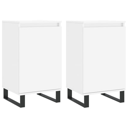Sideboards 2 Stk. Weiß 40x35x70 cm Holzwerkstoff - Pazzar.ch