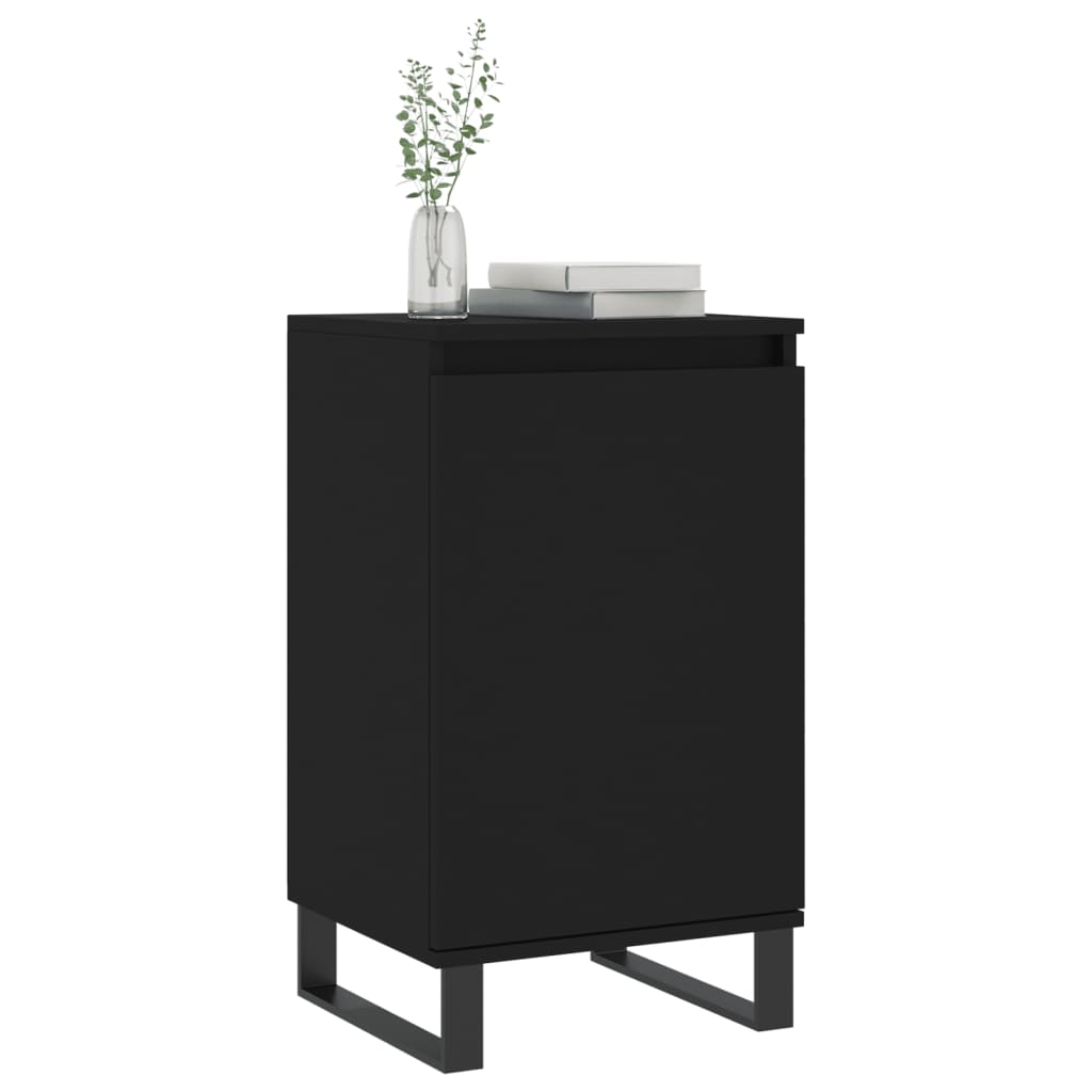 Sideboards 2 Stk. Schwarz 40x35x70 cm Holzwerkstoff - Pazzar.ch