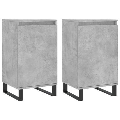 Sideboards 2 Stk. Betongrau 40x35x70 cm Holzwerkstoff - Pazzar.ch