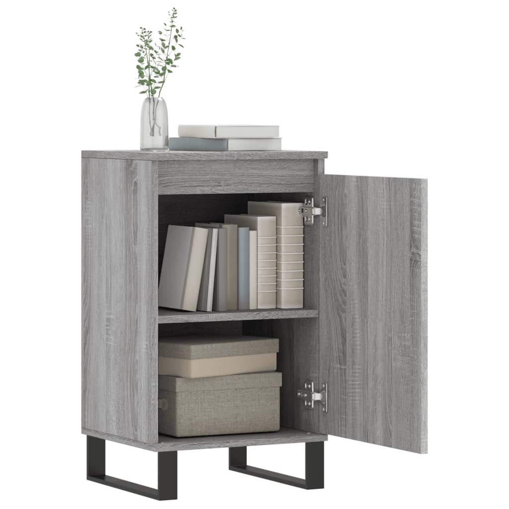 Sideboards 2 Stk. Grau Sonoma 40x35x70 cm Holzwerkstoff - Pazzar.ch