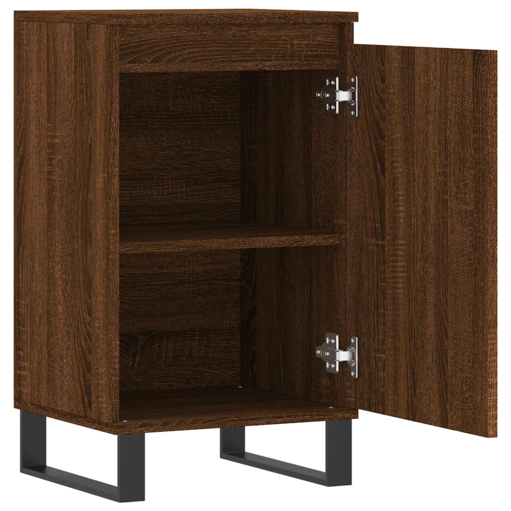Sideboards 2 Stk. Braun Eichen-Optik 40x35x70 cm Holzwerkstoff - Pazzar.ch