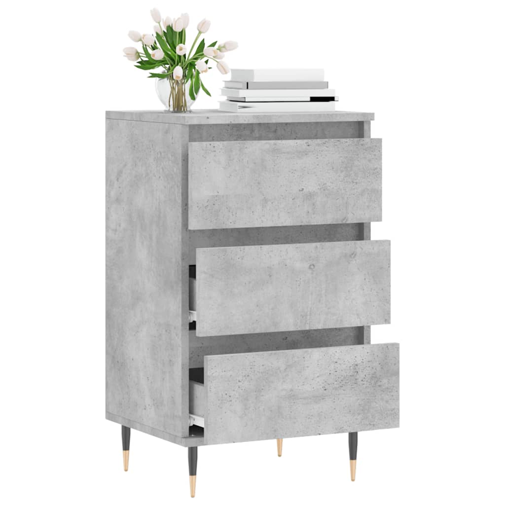 Sideboard Betongrau 40x35x70 cm Holzwerkstoff - Pazzar.ch